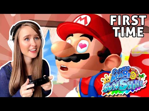 My first time playing Super Mario Sunshine.