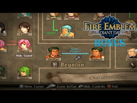 Fire Emblem Radiant Dawn Playthrough: Bonus 1 - Extras and Character Tree