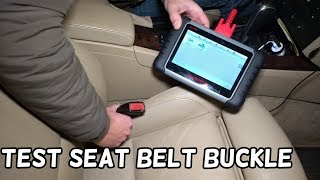 HOW TO TEST SEAT BELT BUCKLE. Most Cars