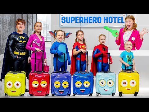 Superhero Hotel and Adventures with Vania Mania Kids