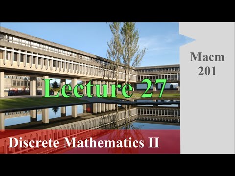 Macm 201 - Lecture 27