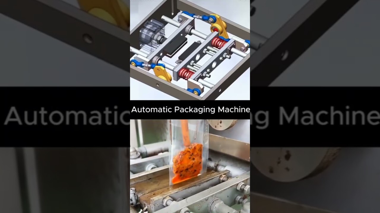 Solid works in Mechanical engineering  drawing Automatic packaging machine solid works 3D drawing🙏❤️