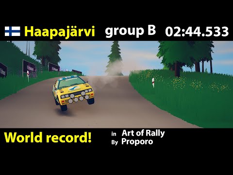 Art of Rally world record Haapajärvi group B 02:44.533