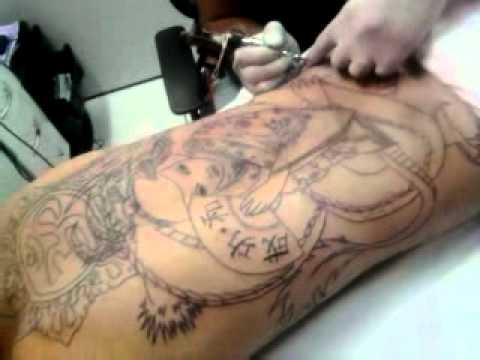 Rafiinhaah Lemos Tattoo Dragão e Gueixa (Caveira Tattoo) 5