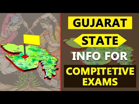 Gujarat State Information Details for Competitive Exams | GK | Quiz | Indian States Info 08