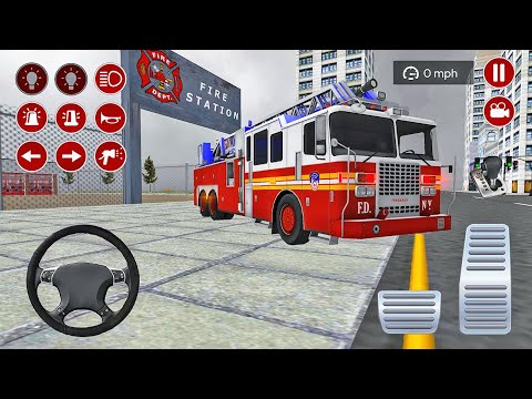 Fire Truck Driving Simulator 2020 - Fire Fighting Games - Android Gameplay