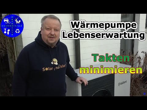 The lifespan of a heat pump depends heavily on the number of cycles – Our settings