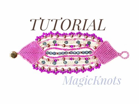 Macrame Bracelet with Beads Tutorial Easy Jewelry Making
