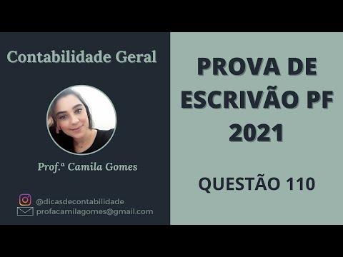 Prova de Escrivão PF 2021 - Questão 110 COMENTADA