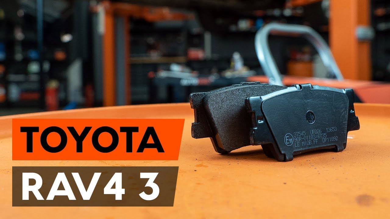 Comment changer : plaquettes de frein arrière sur Toyota RAV4 III - Guide de remplacement