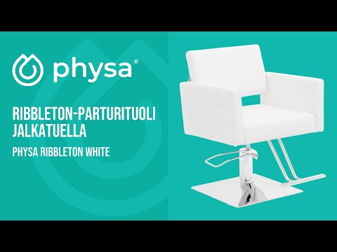 video - Ribbleton-parturituoli jalkatuella - istuinkorkeus 45 - 55 cm - 150 kg - valkoinen