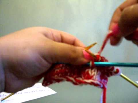 How to Knit Row 3 Nosegay Pattern: Part 5