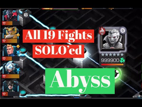 Full Abyss Path SOLO'ed! All 19 SOLO! (Before Collector)