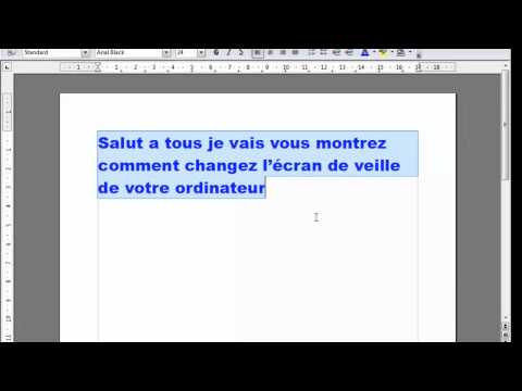 comment regler l'ecran de veille sur vista