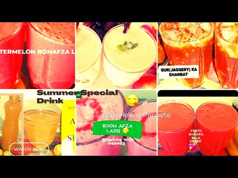 6 Amazing Healthy Refreshing Summer Drink ||Refreshing Summer juice||Quick Summer juice Recipe