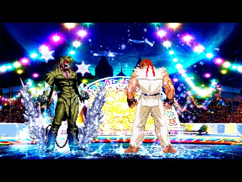 ICE POWER RYU VS ICE CLONE IORI! GREATEST FIGHT!