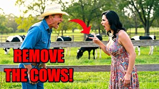 HOA Karen GOES INSANE When I Refuse to Remove My Cows for ‘Lowering Property Values