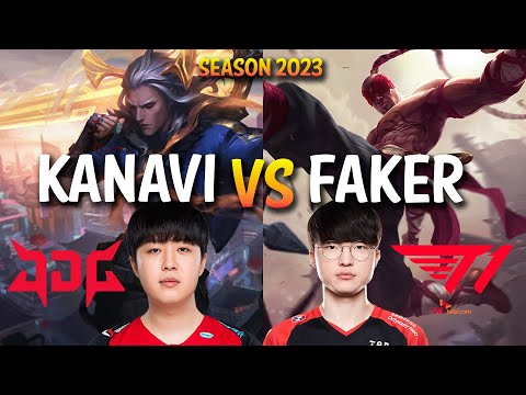 JDG Kanavi vs T1 Faker - Kanavi VIEGO vs Faker LEE SIN Jungle - KR Ranked