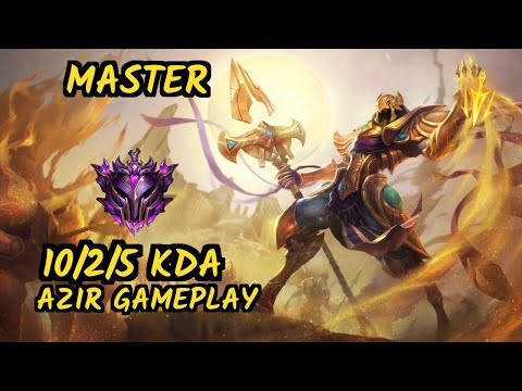 Abbedagge (AZIR) vs TALIYAH - 10/2/5 KDA MID GAMEPLAY - EUW Ranked MASTER