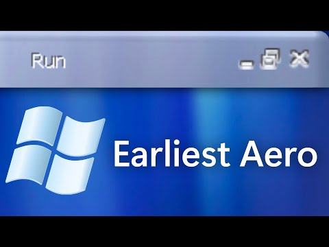 Earliest Windows «Aero» Theme!