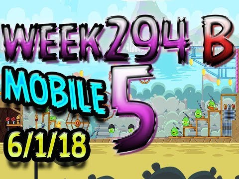 Angry Birds Friends Tournament Level 5 Week 294-B  MOBILE Highscore POWER-UP walkthrough