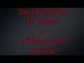 David Guetta ft. Usher - Without You (Lyrics ...