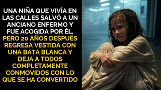 Era mendiga y fue adoptada por un anciano… Años después regresa con bata blanca y todos lloran
