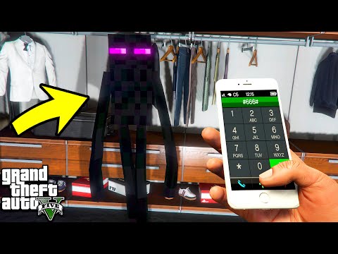 ПОЗВОНИЛ ЭНДЕРМЕНУ И ОН ПРИШЁЛ КО МНЕ ИЗ МАЙНКРАФТ В ГТА 5 МОДЫ! ОБЗОР МОДА В GTA 5! ИГРЫ ГТА ВИДЕО