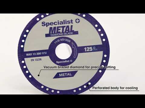 Specialist+ Diamond Cutting Disk For Metal