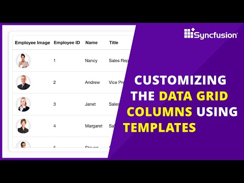 Customizing the Blazor DataGrid Columns Using Templates
