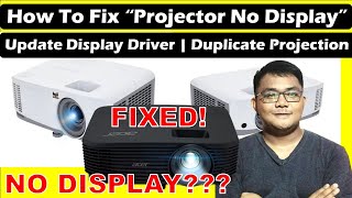 How To Fix Projector No Display? | PC Can