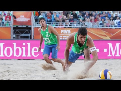 Alvaro Filho/Vitor Felipe (BRA) vs. Azaad/Bianchi (ARG) - Apeldoorn - Men World Championships 2015