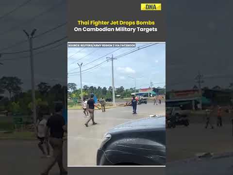 Thailand-Cambodia Clash: Thai Fighter Jet Drops Bombs On Cambodian Military Target #worldnews