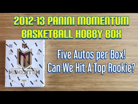 2012-13 Panini Momentum Basketball Hobby Box - 5 AUTOS PER BOX! CAN WE HIT A TOP ROOKIE??