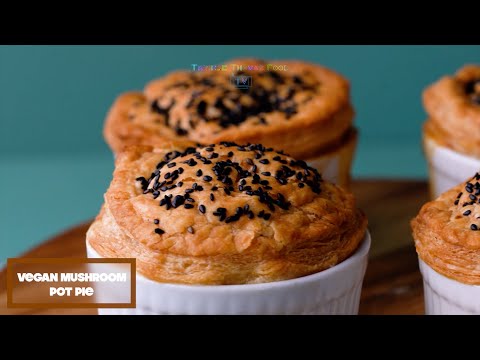 Vegan Mushroom Pot Pie | Mushroom Pot Pie | Marvelous Mushroom Pot Pie | With Puff Pastry