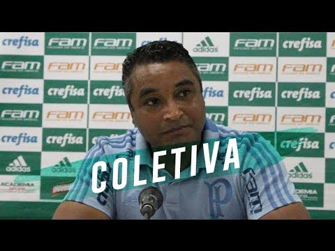 COLETIVA DO TÉCNICO ROGER MACHADO - PALMEIRAS 2 X 0 INDEPENDIENTE DE MEDELLIN (COL)