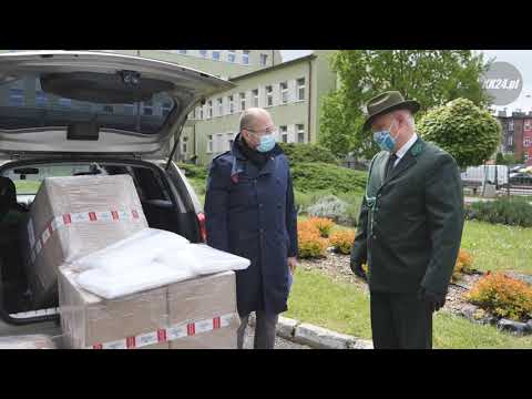 Myśliwi wsparli pracowników szpitala zakaźnego