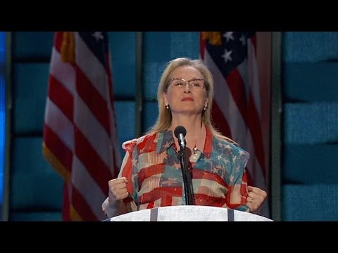 Meryl Streep i ekstase over Hillary Clinton