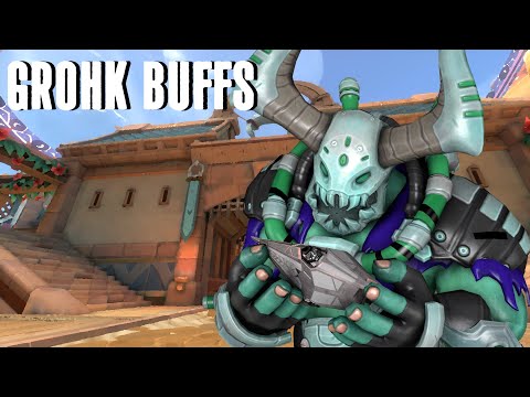 Grohk Healing Buffs! | Paladins PTS Gameplay