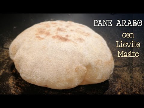 PANE ARABO, PITA con lievito madre