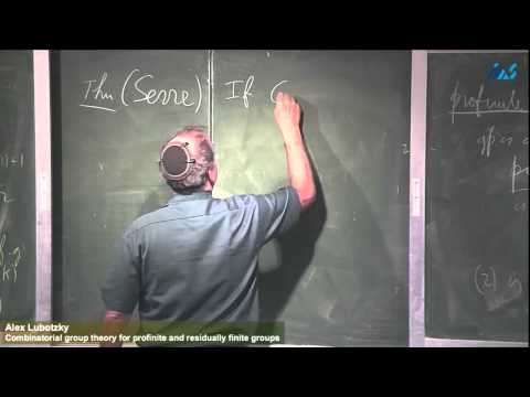 Alexander Lubotzky -Combinatorial group theory for profinite and residually finite groups