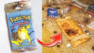 Man Finds 20 Year Old Pack of Pokemon Cards Under Shelf at Target! (Opening It)