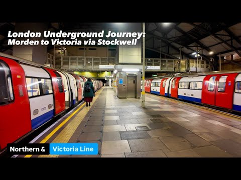 London Underground Journey: Morden to Victoria via Stockwell 