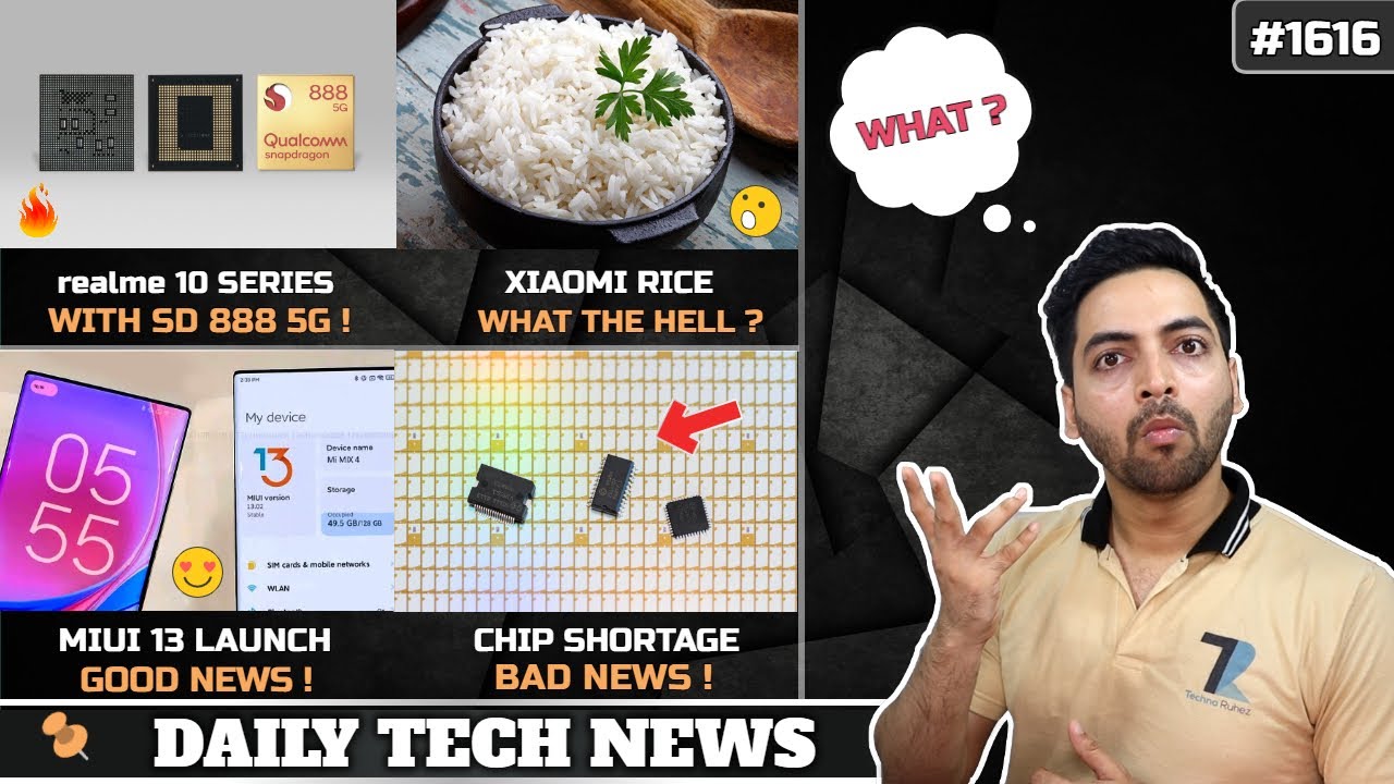 realme 10 SD 888😯,Xiaomi Rice🤷,Karbonn K8 India,MIUI 13 Launch,Chip Shortage,5G 250 Crore,iQOO Neo 6