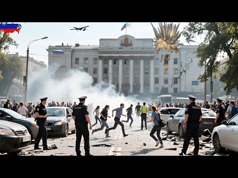 Shocking! Chaos erupted in front of the Russian presidential building after a Ukrainian drone attack