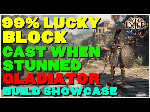[POE 3.26] 99% LUCKY Block CWS Gladiator is Busted – Inscribed Ultimatum Runner and Build Showcase