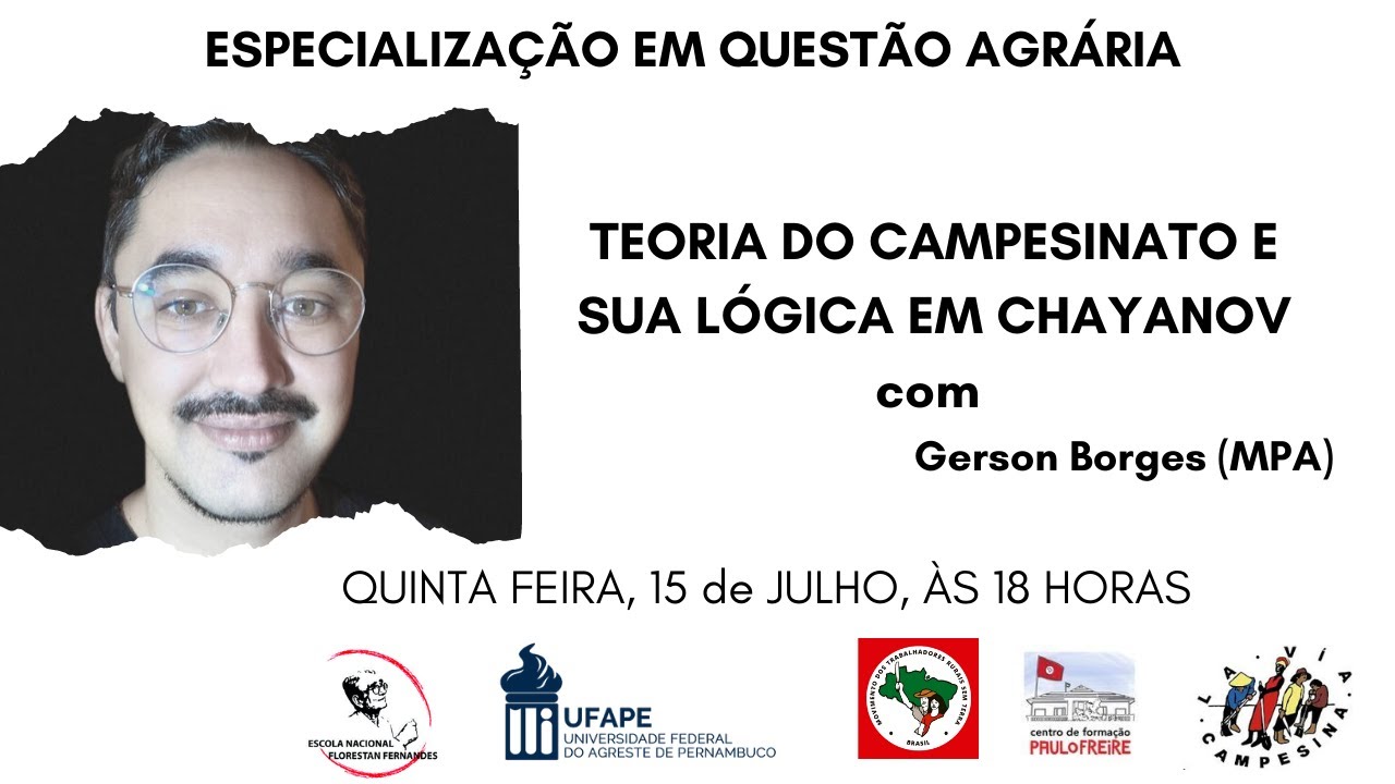 TEORIA DO CAMPESINATO E SUA LÓGICA EM CHAYANOV