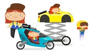 Doutora McWheelie. Um carro voador. Animação infantil.