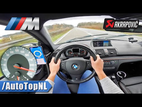 BMW 1M Coupe AKRAPOVIC *270KM/H* on AUTOBAHN [NO SPEED LIMIT] by AutoTopNL