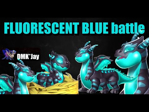 FLUORESCENT BLUE BATTLE  - Dragon Mania Legends - (DMK*Jay) 드래곤 매니아 레전드